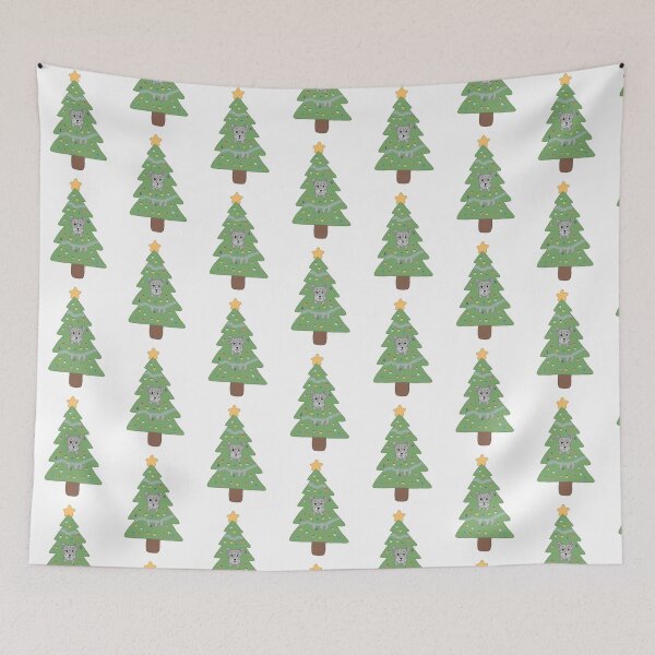 Item preview, Dog in Christmas tree - Scottish Terrier, Scottie, Westie - Christmas Jumper designed and sold by aziza-doodles.