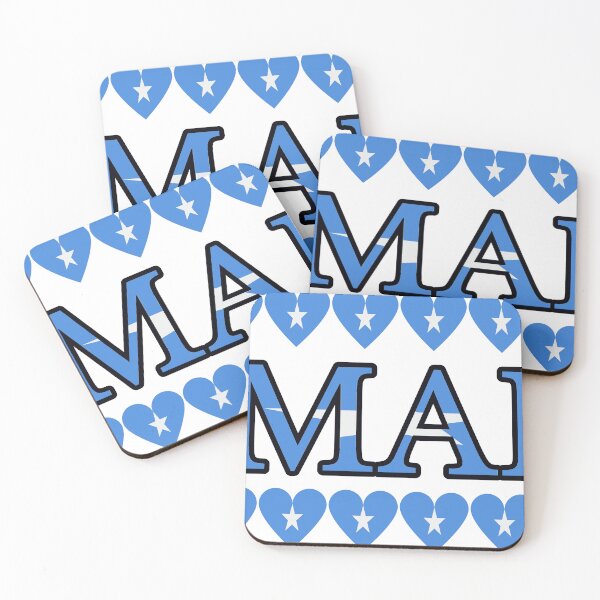Item preview, Somalia Flag Letters And Hearts designed and sold by TheIconSmith.