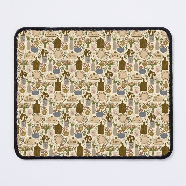Item preview, Vintage Kitchen Utensils Pattern with Rustic Floral Charm designed and sold by DColourMuse.