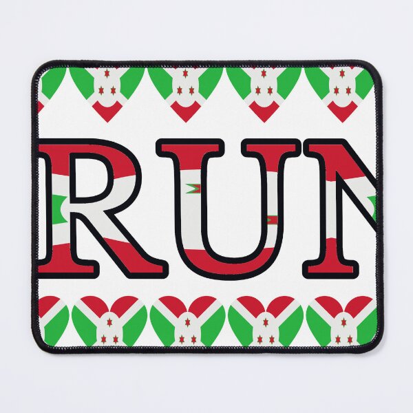 Item preview, Burundi Flag Letters And Hearts designed and sold by TheIconSmith.