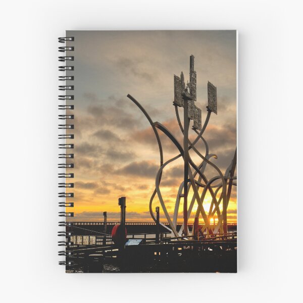 Item preview, Blyth River Sunrise over The Spirit of the Staithes artwork designed and sold by Violaman.