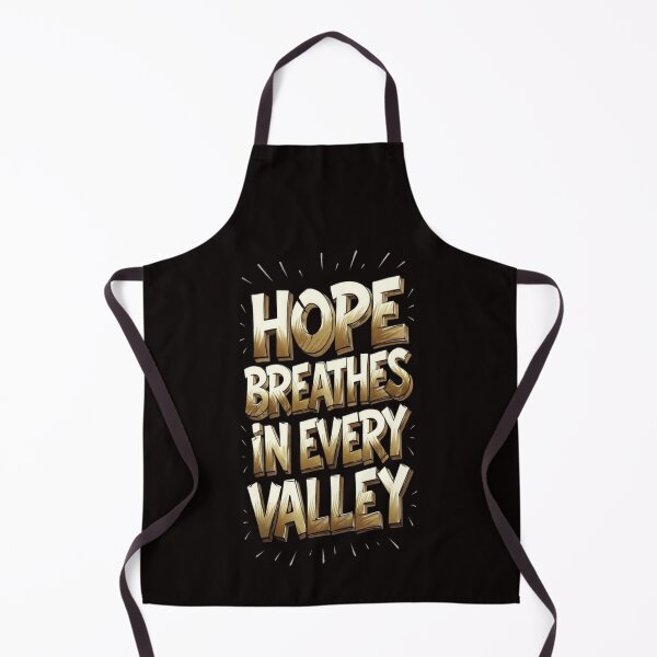 Item preview, "Hope Breathes In Every Valley" – Gold Typography Christian Inspiration designed and sold by Your Inner Axis.
