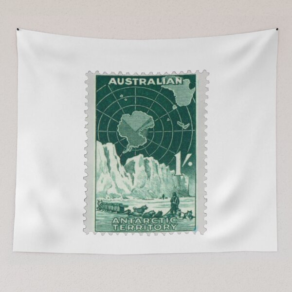 Item preview, Australian Antarctic Territory Vintage Postage Stamp designed and sold by red-amber65.