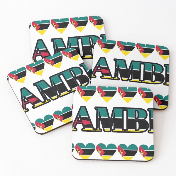 Item preview, Mozambique Flag Letters And Hearts designed and sold by TheIconSmith.