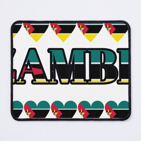 Item preview, Mozambique Flag Letters And Hearts designed and sold by TheIconSmith.