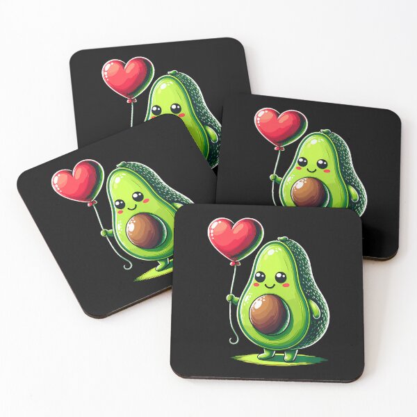 Item preview, Avocado Heart Balloon Valentine'S Day Cute Vegetable designed and sold by MyraLorri.