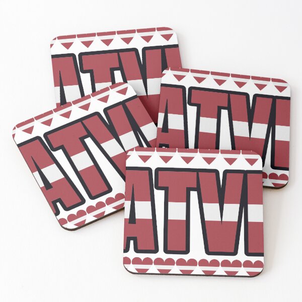 Item preview, Latvia Flag Letters And Hearts designed and sold by TheIconSmith.