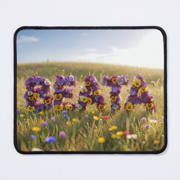 Item preview, Meadow Name Beata: Wildflower Lettering in Golden Sunlight designed and sold by Dominik1994.
