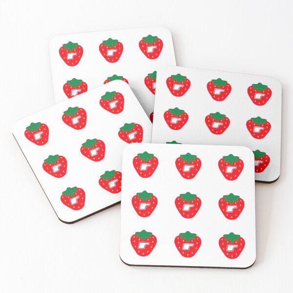 Item preview, strawberries cute set designed and sold by delicate-pov.