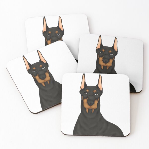Item preview, Doberman – Cute Semirealistic Dog Design designed and sold by Crack-in-Colors.