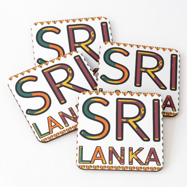 Item preview, Sri Lanka Flag Letters And Hearts designed and sold by TheIconSmith.