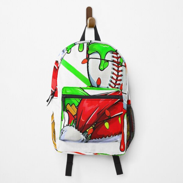 Item preview, Christmas Baseball Drip Festive Bats Holiday Scene designed and sold by clarabersetart.