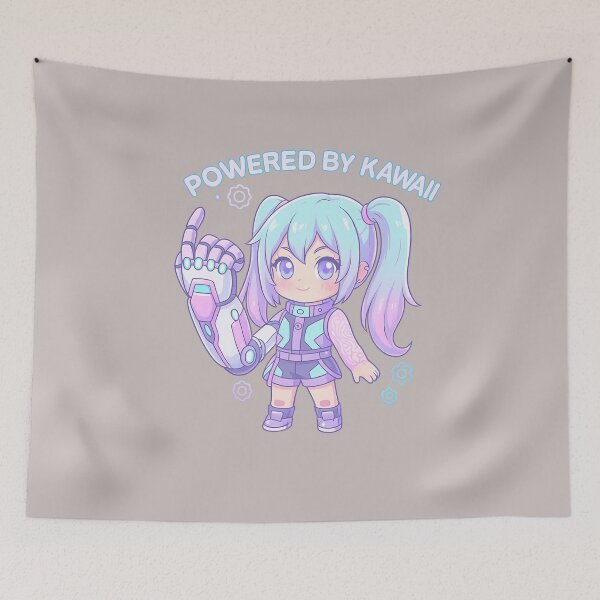 Item preview, Kawaii Cyborg Chibi designed and sold by FlowPrintStudio.