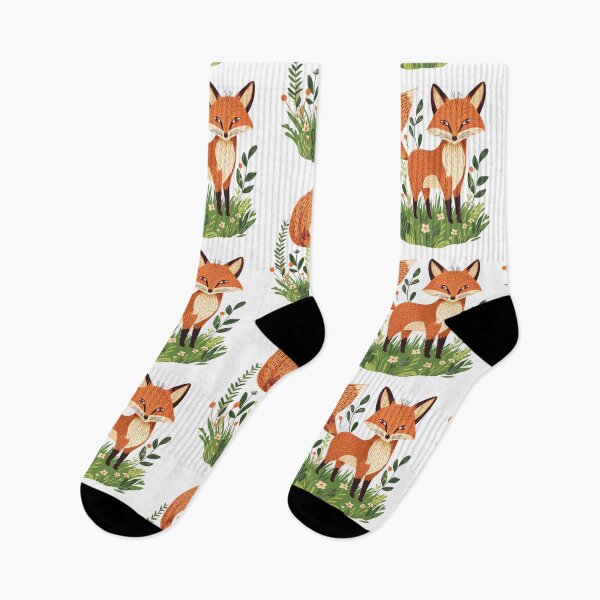 Item preview,  Fox with plants designed and sold by xiao xuans.