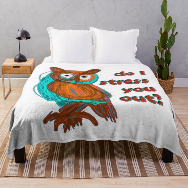 Item preview, Do I stress you out - scribbled owl  designed and sold by Stefrait-7.