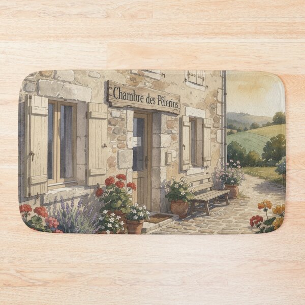 Item preview, Pilgrim hostel (Way of St. James) designed and sold by jefboutique6150.