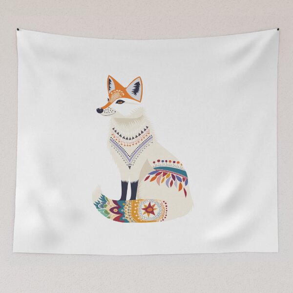 Item preview, Scandinavian Folk Art, White Fox designed and sold by xiao xuans.