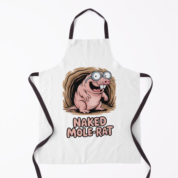 Item preview, Funny Mole Rat With Geeky Glasses designed and sold by RedCircleArt.