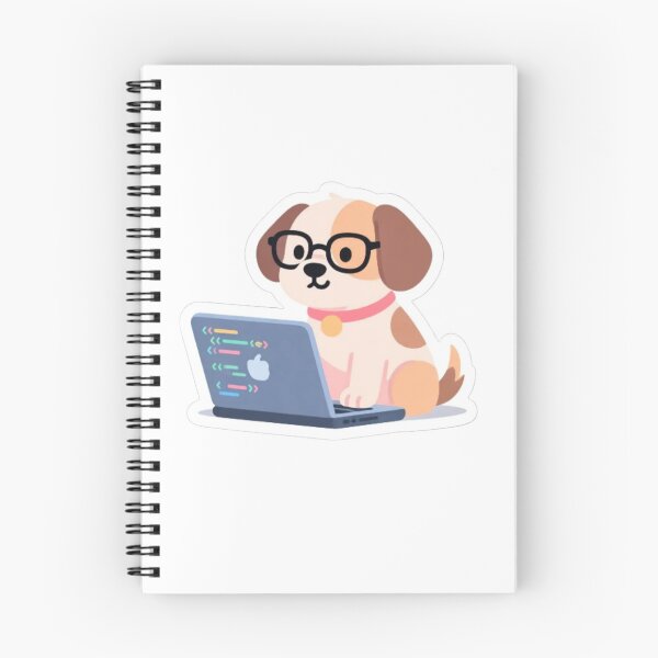Item preview, Dog Developer — Cute Programmer Dog Illustration designed and sold by Malfinio.
