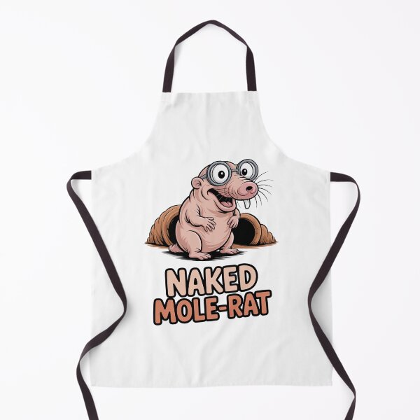 Item preview, Funny Mole Rat With Geeky Glasses designed and sold by RedCircleArt.