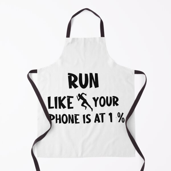 Item preview, Run Like Your Phone Is At 1 Percent Funny Jogging Quote Fitness Humor Gift Idea for Runners designed and sold by karibov.
