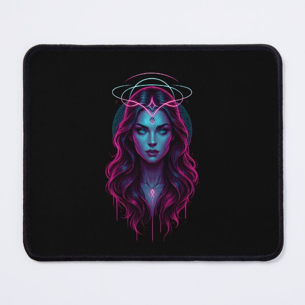Item preview, FREYA – Neon Mystic Valkyrie | Viking Core Norse Goddess Art designed and sold by R3X .