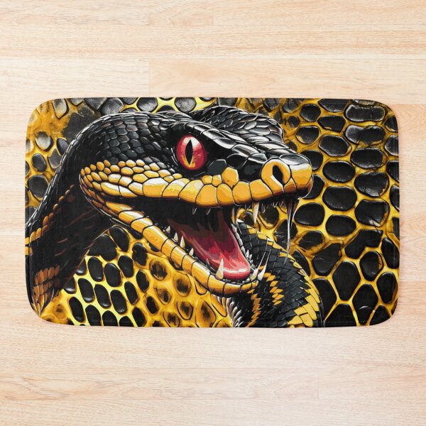Item preview, Yellow-Black Serpent of Transformation | Mystic Dark Fantasy Symbolism designed and sold by Traumrausch.