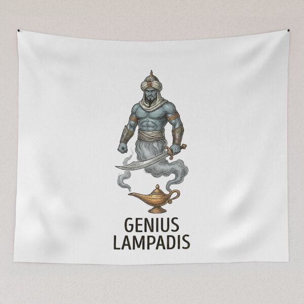 Item preview, Ancient Roman Genie Lamp Spirit designed and sold by k3rstman1.