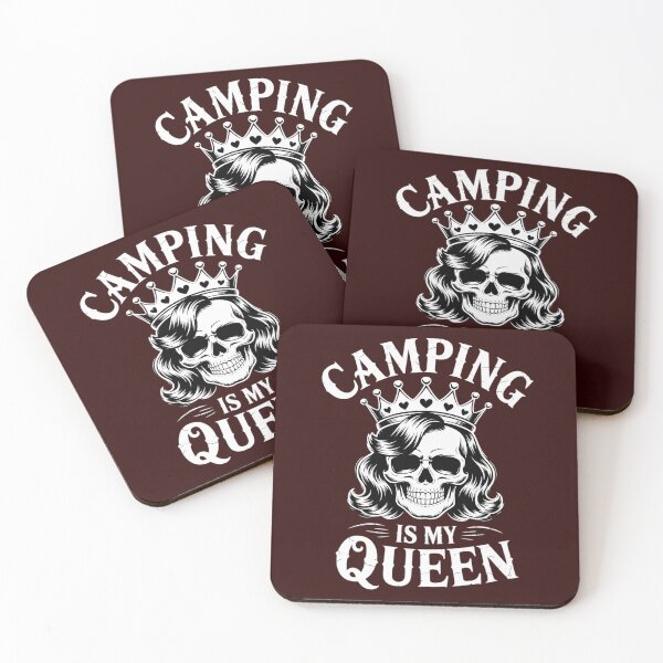 Item preview, Camping Royalty Outdoor Adventure Queen Skull Crown Gothic designed and sold by velltoons.