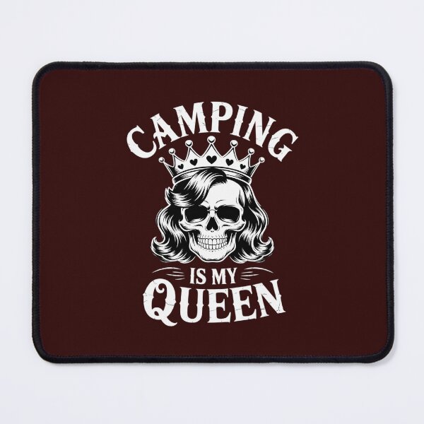 Item preview, Camping Royalty Outdoor Adventure Queen Skull Crown Gothic designed and sold by velltoons.