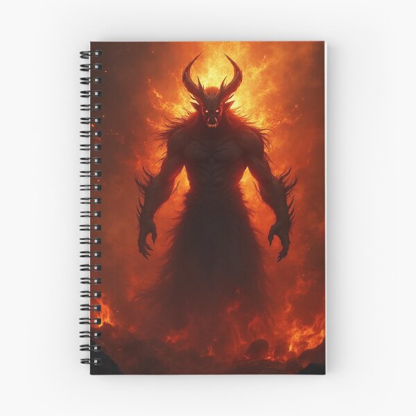 Item preview, Fire Demon Anime Warrior with Burning Aura – Intense Flaming Power Art designed and sold by OhmAuraArt.