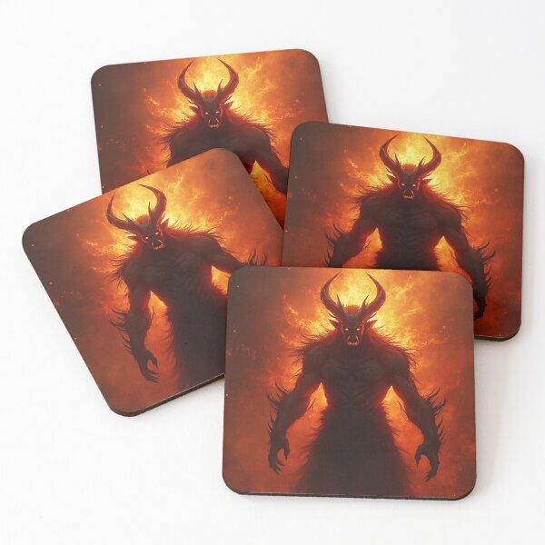 Item preview, Fire Demon Anime Warrior with Burning Aura – Intense Flaming Power Art designed and sold by OhmAuraArt.