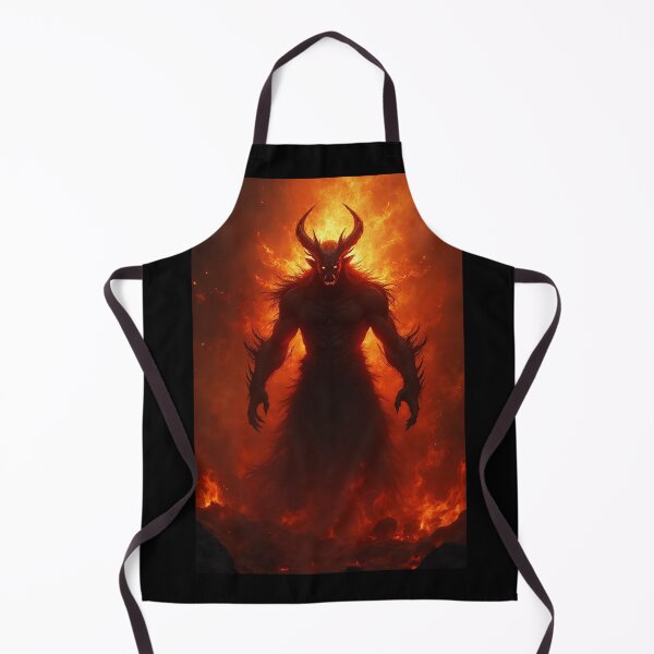 Item preview, Fire Demon Anime Warrior with Burning Aura – Intense Flaming Power Art designed and sold by OhmAuraArt.