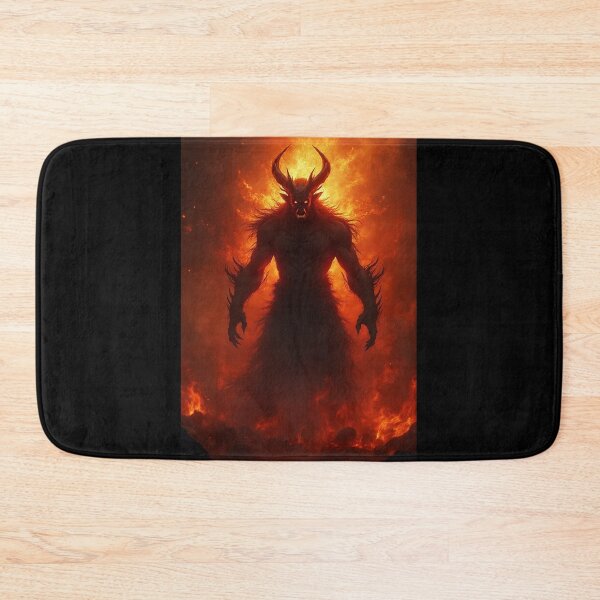 Item preview, Fire Demon Anime Warrior with Burning Aura – Intense Flaming Power Art designed and sold by OhmAuraArt.
