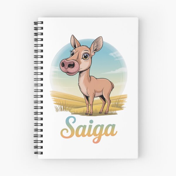 Item preview, Cute Saiga Antelope In Sunny Grasslands designed and sold by RedCircleArt.