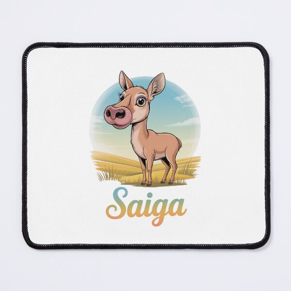 Item preview, Cute Saiga Antelope In Sunny Grasslands designed and sold by RedCircleArt.