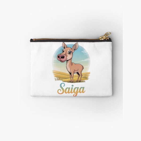 Item preview, Cute Saiga Antelope In Sunny Grasslands designed and sold by RedCircleArt.