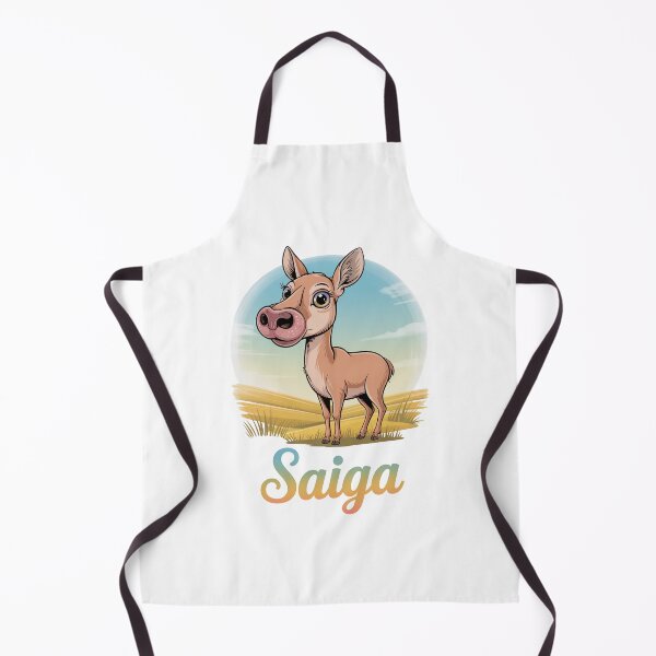 Item preview, Cute Saiga Antelope In Sunny Grasslands designed and sold by RedCircleArt.