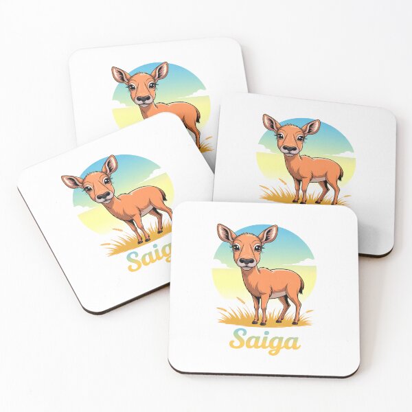 Item preview, Cute Saiga Antelope In Sunny Grasslands designed and sold by RedCircleArt.