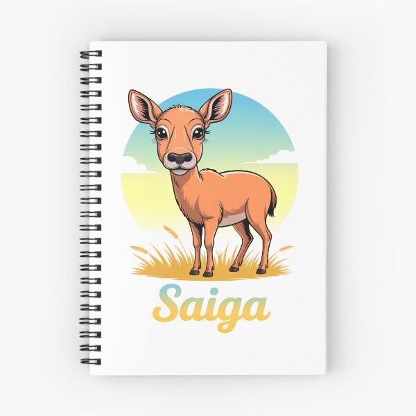 Item preview, Cute Saiga Antelope In Sunny Grasslands designed and sold by RedCircleArt.