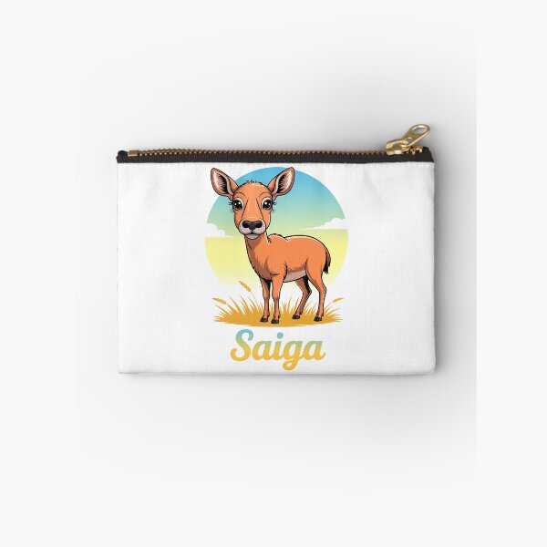 Item preview, Cute Saiga Antelope In Sunny Grasslands designed and sold by RedCircleArt.