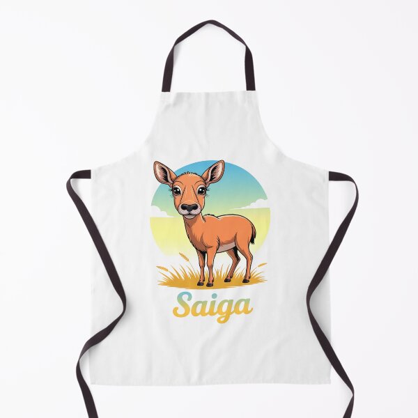 Item preview, Cute Saiga Antelope In Sunny Grasslands designed and sold by RedCircleArt.