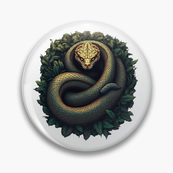 Item preview, oiled Snake in Foliage – Nature-Inspired Art designed and sold by Anacond.