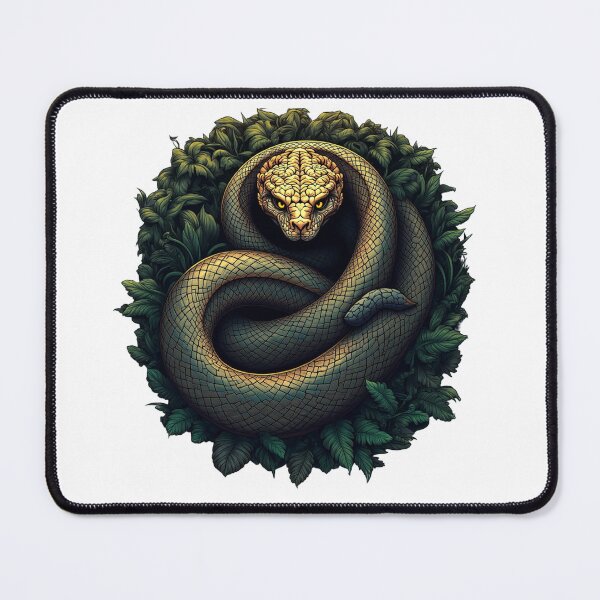 Item preview, oiled Snake in Foliage – Nature-Inspired Art designed and sold by Anacond.