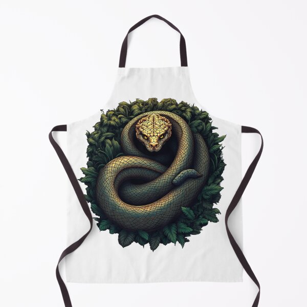 Item preview, oiled Snake in Foliage – Nature-Inspired Art designed and sold by Anacond.