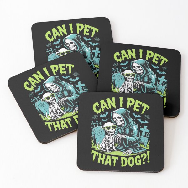 Item preview, Can I Pet That Dog Skeleton Halloween Dog designed and sold by velltoons.