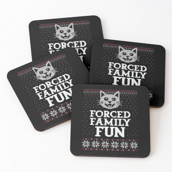 Item preview, Forced Cat Family Fun Funny Holidays Gathering of the Unhinged  designed and sold by HumansStuck12.