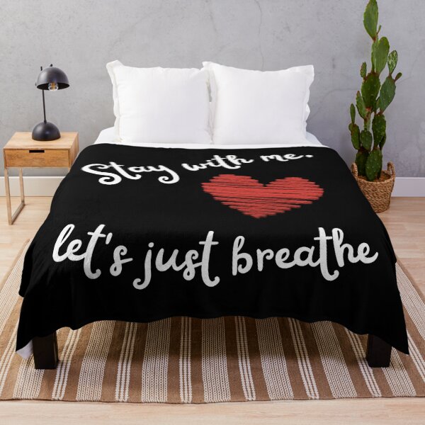 Item preview, stay with me, let’s just breathe - red heart designed and sold by Stefrait-7.