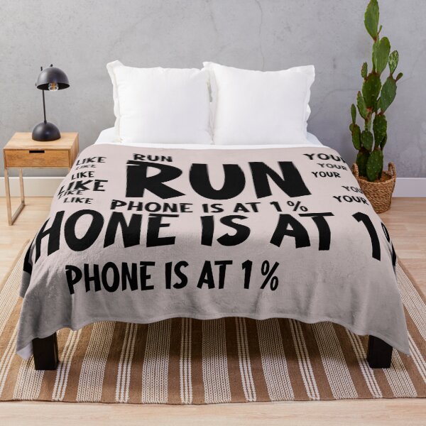 Item preview, Run Like Your Phone Is At 1 Percent Funny Jogging Quote Fitness Humor Gift Idea for Runners designed and sold by karibov.