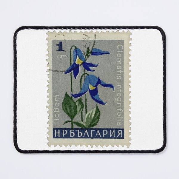 Item preview, Vintage Clematis integrifolia Postage Stamp designed and sold by red-amber65.